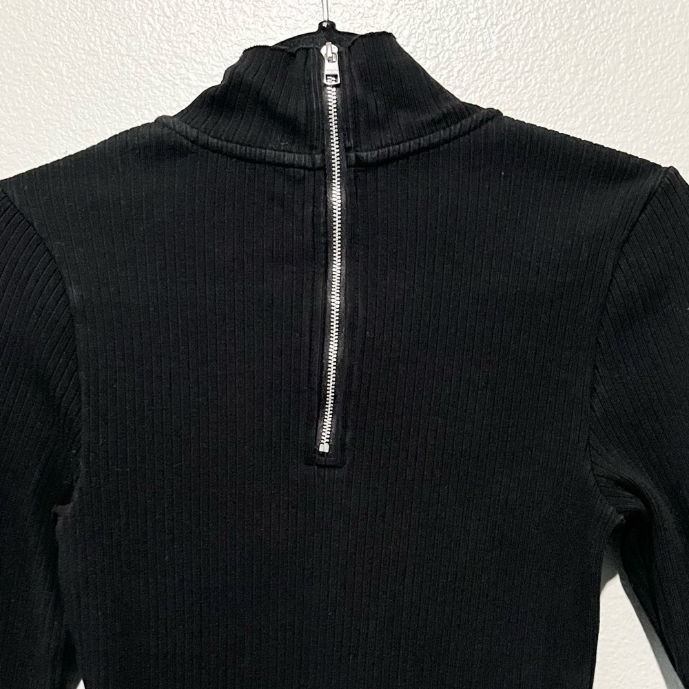CALVIN KLEIN JEANS- Elegant Black Long Sleeve Turtleneck Dress Size M - Picture 3 of 4